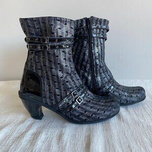 Eject Portugal Steampunk Metallic Buckle Ankle Boots 8.5